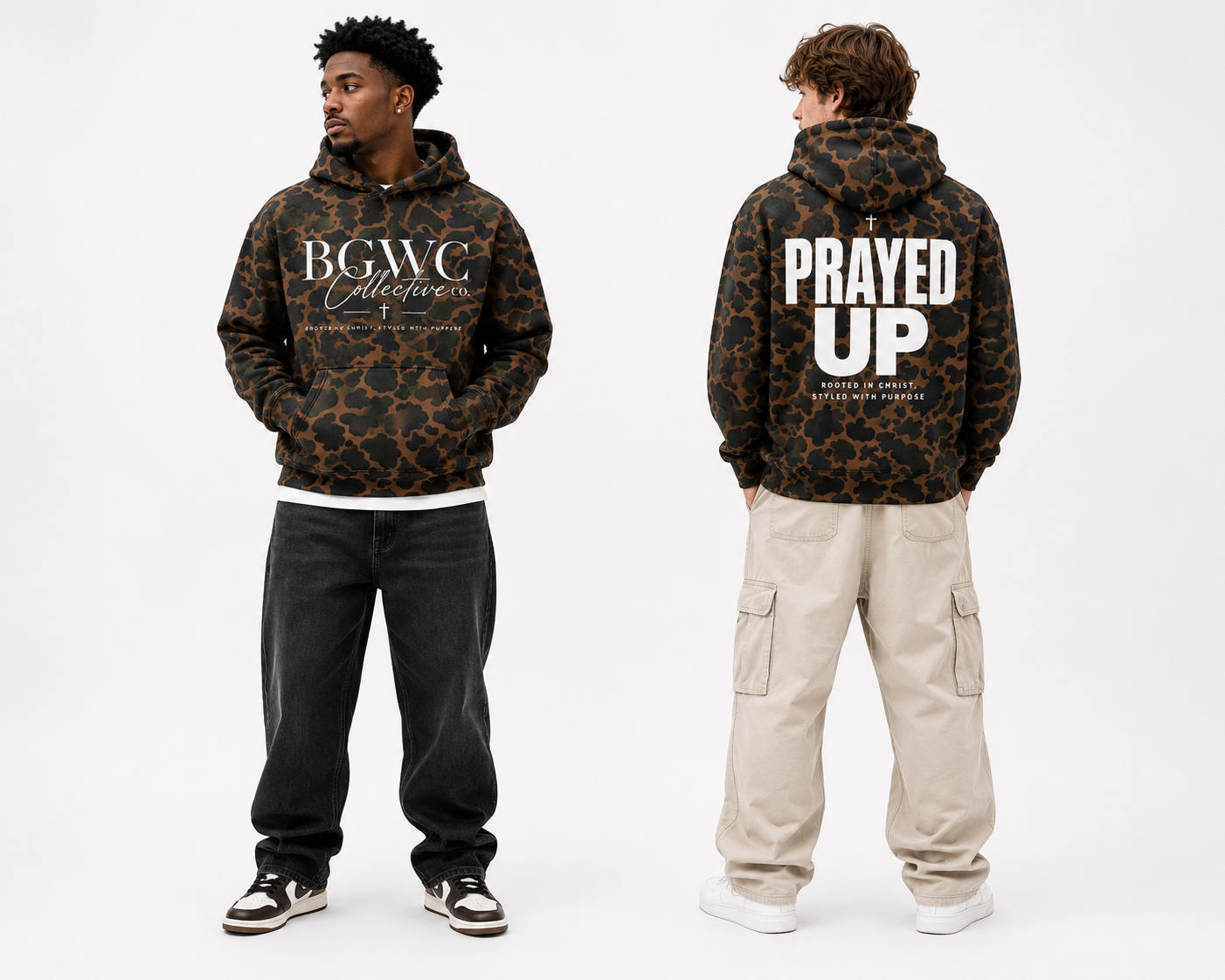 BGWC Collective Prayed Up Hoodie Camo Edition