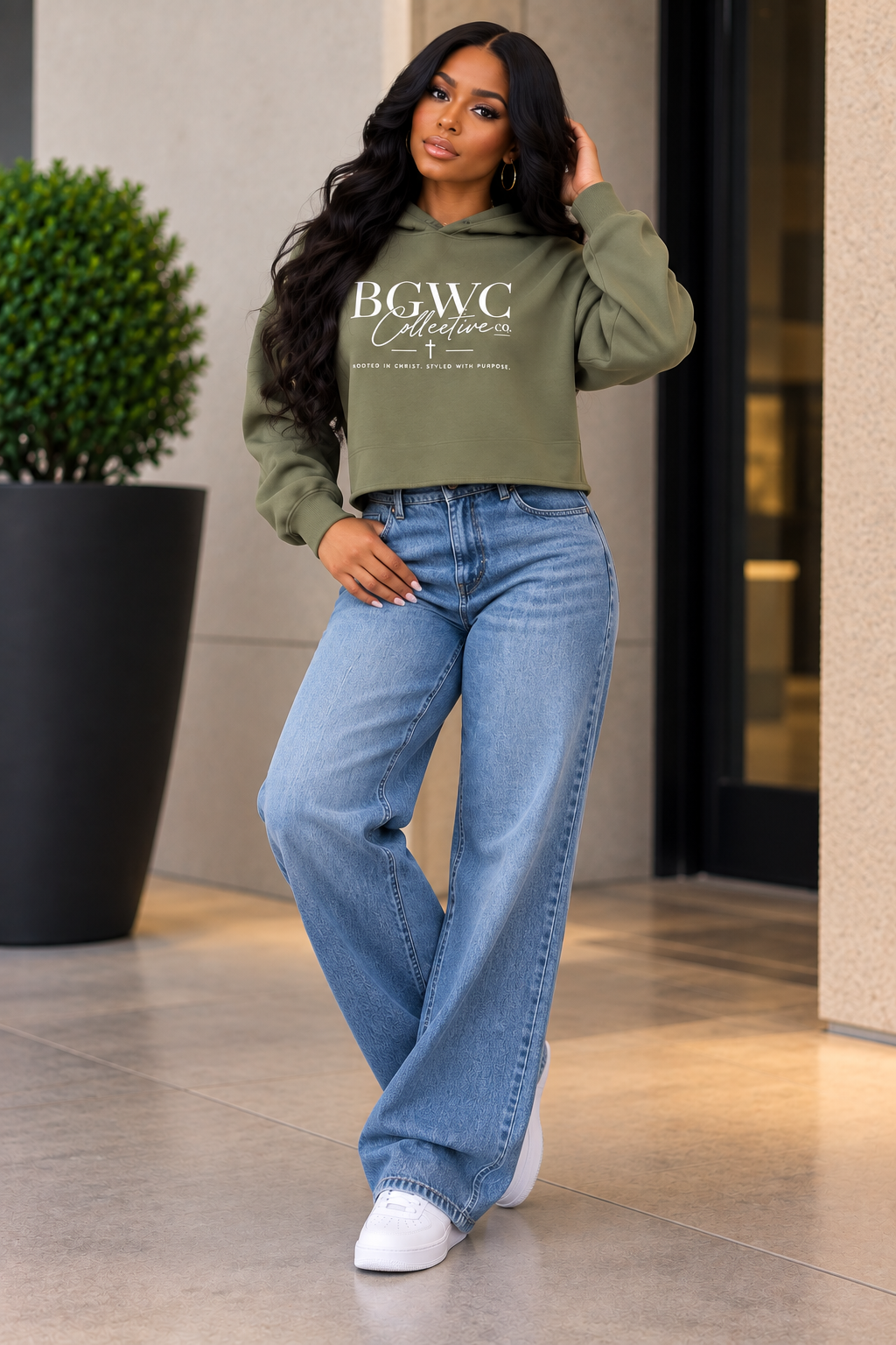 BGWC Collective Women's Cropped Hoodie