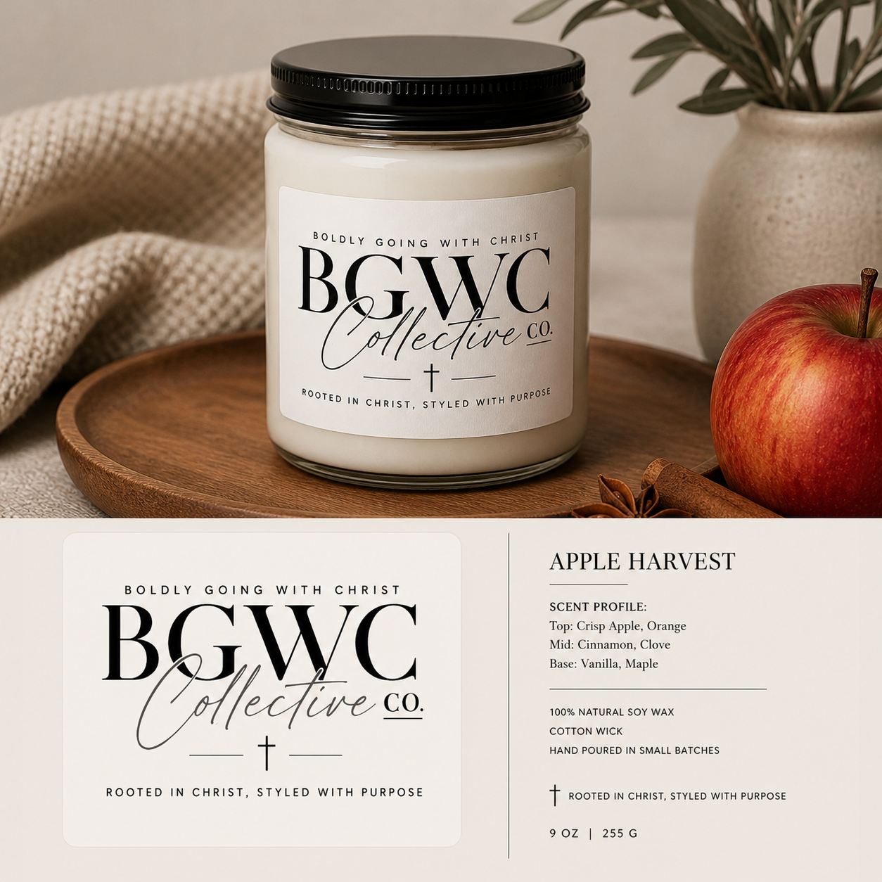 BGWC Collective Co. Scented Soy Candle