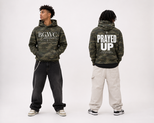 BGWC Collective Prayed Up Hoodie Camo Edition