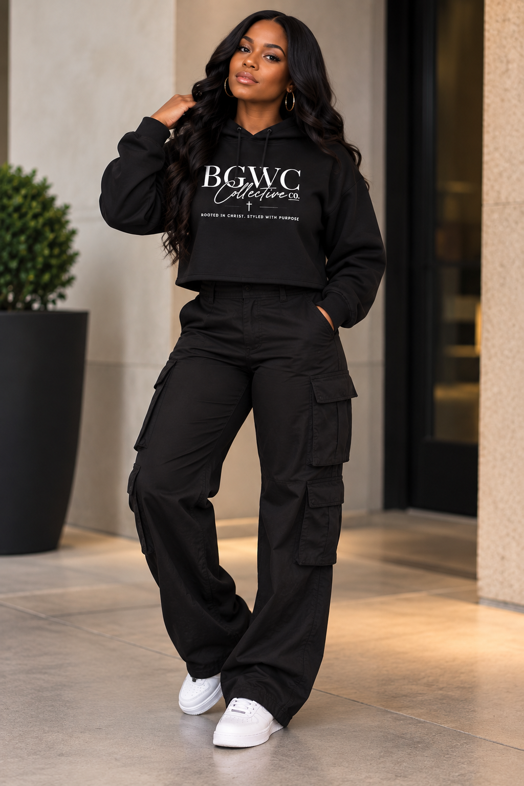 BGWC Collective Women's Cropped Hoodie
