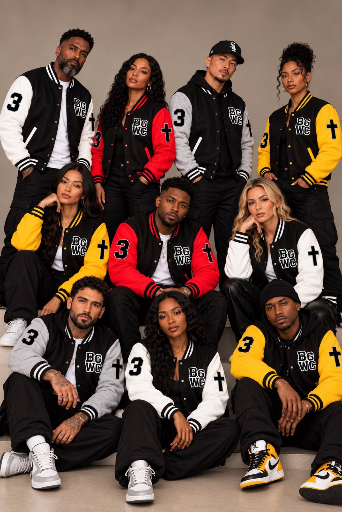 BGWC Collective Team Rooted Letterman Jacket